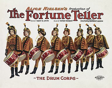 The Fortune Teller poster, by the U.S. Lithograph Co. (restored by Adam Cuerden)