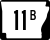 Highway 11B marker