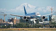 A Xiamen Air Boeing 787-8 landing.