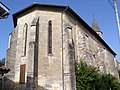 Le chevet de l'église, à l'ouest (août 2012).