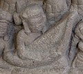 Vietnam, Champa harp, part of relief sculpture from Phong Lệ, 10th century.