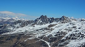 Mountain top with some snow