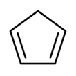 Skeletal formula of cyclopentadiene