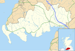 Dumfries is located in Dumfries and Galloway