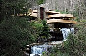 The Fallingwater house in Pennsylvania