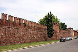 View of the castle's walls.