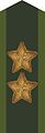 Collar patch m/58 (bronze) on uniform m/58-m/59 (1958–1972)