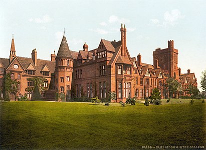 Girton College, by the Detroit Photographic Company (restored by Adam Cuerden)