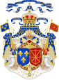 Royal Coat of Arms of the Kingdom of France of Saint-Domingue