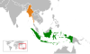 Location map for Indonesia and Myanmar.