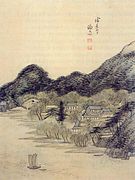 귀래정(歸來亭), 죽소 김광욱이 행주 덕양산 기슭에 지은 정자, 종이에 담채, 간송미술관