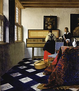 The Music Lesson, by Johannes Vermeer