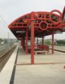 The Crenshaw station on the LACMTA Green Line.