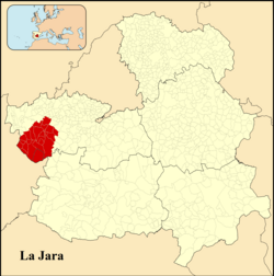 Location of La Jara in Castile-La Mancha