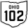 State Route 102 marker