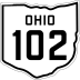 State Route 102 marker