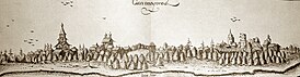 Касимов в 1630-х годах на гравюре Адама Олеария