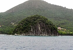 Pain de sucre hill with its village behind