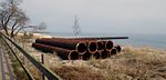 Pipelines vid Ystad Saltsjöbad, för användning till Sandfodring / Strandfodring. 2017.