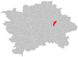 Location of Hostavice in Prague