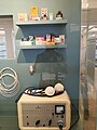Image 2psychiatric medication and an ECT machine, in Berlin Museum of medical history (from History of psychiatry)
