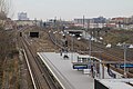 Vue vers le nord de la gare