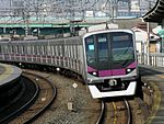 A series 08 EMU operating in commuter service in Japan in 2007