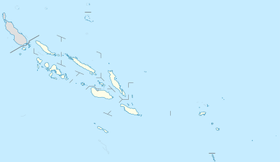 Mapa de localización de Islas Salomón