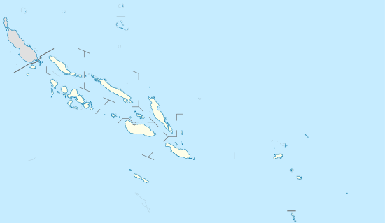 Carte des aéroports des Îles Salomon