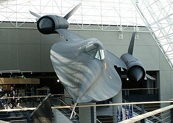 收藏于内布拉斯加州战略航空与太空博物馆（Strategic Air and Space Museum）的SR-71