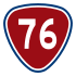 Provincial Highway 76 shield}}
