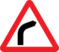Bend to right (left if symbol reversed)
