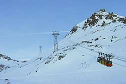 Cabines en hiver.