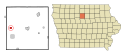 Location of Goldfield, Iowa