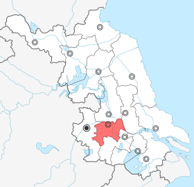 Localisation de Zhenjiang