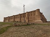Qasr al-'Ashiq, a palace near Samarra. The palace was commissioned under the 15th Abbasid caliph Al-Mu'tamid and construction took place during 877–882 AD.[citation needed]