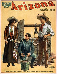 Arizona poster, by the U.S. Lithograph Co (edited by Jujutacular)
