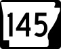 Highway 145 marker
