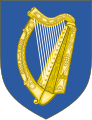 Official arms of the Republic of Ireland 1945–present