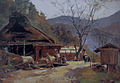 Le village de Kotaba, 1893, huile