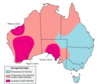 Australia was created by the junction of three early pieces of continental crust (cratons)