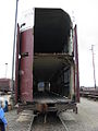 The open end of an autorack undergoing repairs at CEECO Rail Services, Tacoma, Washington