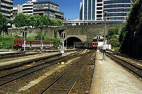 Estação Ferroviária de Porto-Trindade, antes da demolição.