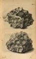 Zeichnerische Hervorhebung von Regmaglypten (Broumovský-Meteorit)