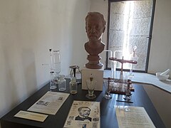 Buste de Pasteur au musée de la vigne et du vin du Jura du Château Pécauld d'Arbois