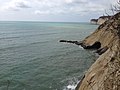 A view north up the coast from Canoa, Ecuador