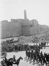 Indian Army outside Jaffa Gate, Jerusalem