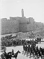 Décembre 1917, parade militaire à Jérusalem.