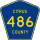 County Road 486 marker