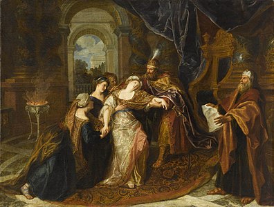 L'Évanouissement d'Esther (vers 1704) musée du Louvre.